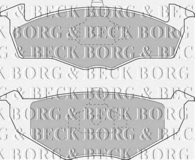 BORG & BECK bbp1555 -  Комплект тормозных колодок, дисковый тормоз